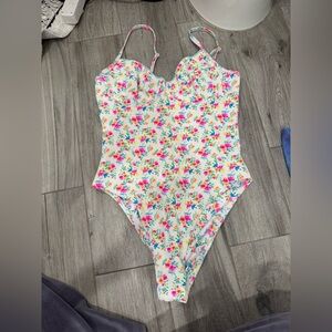 Kulani Kini’s Floral Underwire One Piece Swimsuit